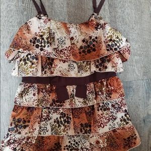 American tag ruffle tank top.